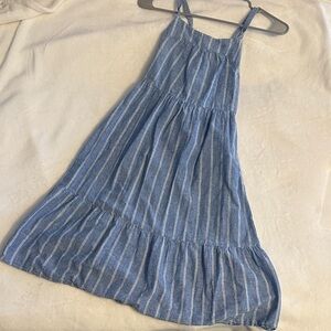 Cat & Jack Blue and White Striped Casual Dress